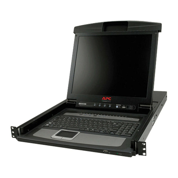 APC AP5808 17-Inch Rack LCD Console Integrated 8 Port Analog KVM Switch.