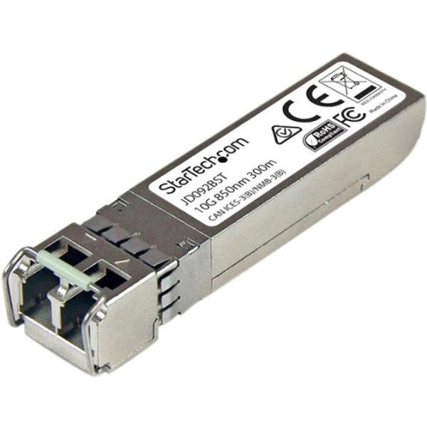 StarTech.com HPE JD092B Compatible SFP+ Module - 10GBASE SR SFP+ - 10GbE Gigabit Ethernet Multimode Fiber Optic MMF Transceiver - 300m DDM JD092B-ST