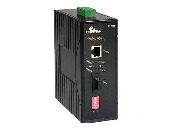 EtherWAN EL1141-10B 2-Ports 10/100-TX to 100-FX Multi-Mode Media Converter