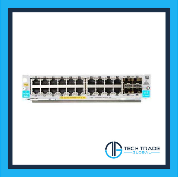 J9990A | HPE - expansion module - Gigabit Ethernet (PoE+) x 20 + Gigabit Ethernet / 10 Gigabit SFP+ x 4