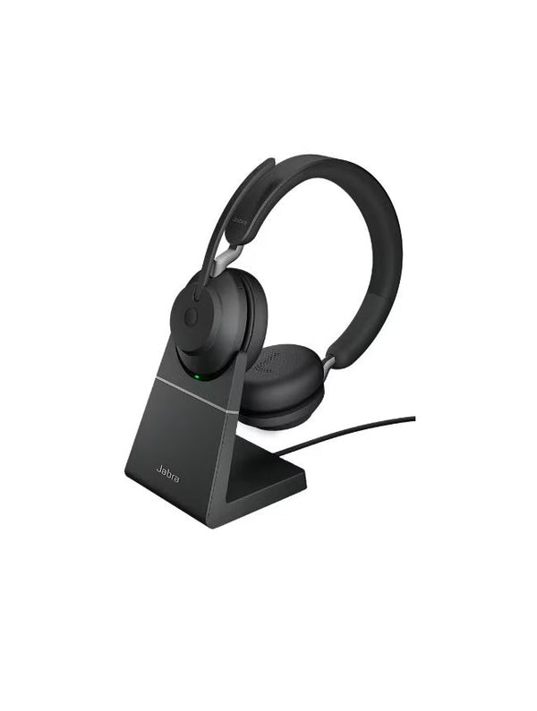 Jabra 26599-989-989 Evolve2 65 UC Stereo 1.6-Inch Headset With Charging Stand