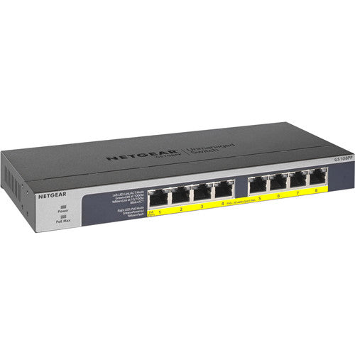 Netgear 8-Port Gigabit Ethernet PoE+ Unmanaged Switch