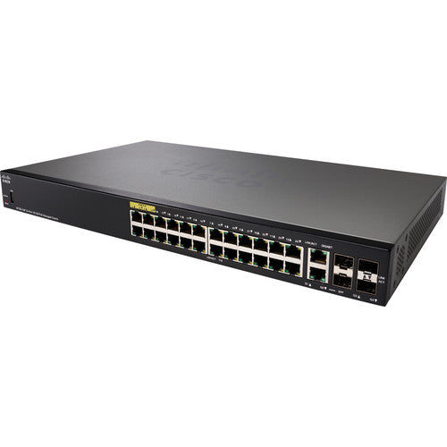 Cisco SF350-24P 350 Series 24-Port PoE+ Managed 10/100 Mb/s Ethernet Switch