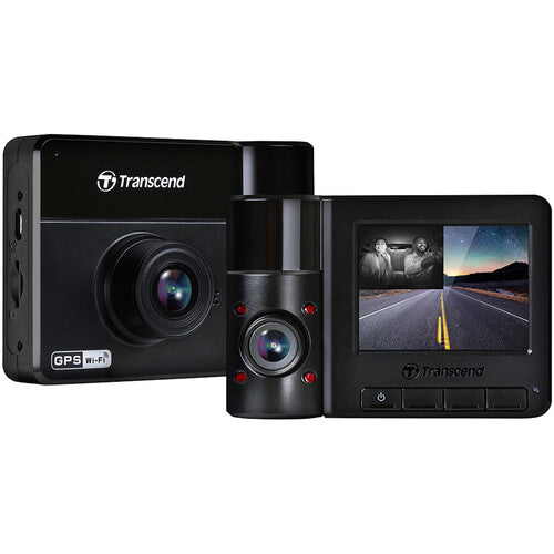 Transcend DrivePro 550B Dual Lens Dash Camera with 64GB microSD Card