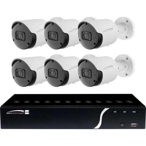 Speco Technologies ZIPN8B2 8-Channel 8MP NVR with 2TB HDD & 6 8MP Night Vision Bullet Cameras