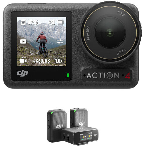 DJI Osmo Action 4 Camera Standard Combo with Vlog Wireless Mic Kit