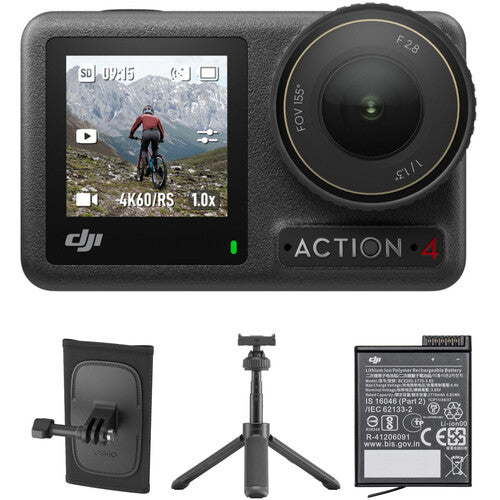 DJI Osmo Action 4 Camera Standard Combo with Hiking Combo Kit