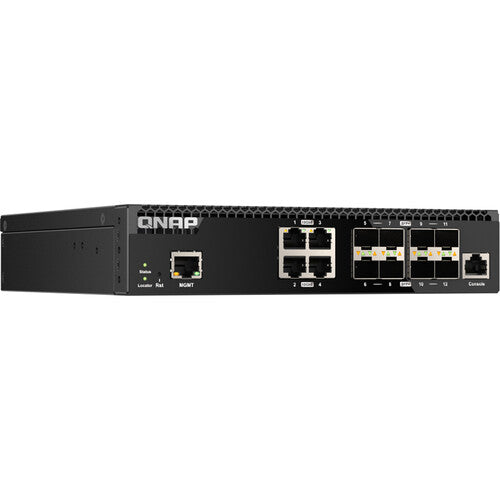 QNAP QSW-M3212R-8S4T 12-Port 10G RJ45 / SFP Managed Network Switch