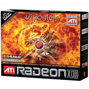 VISIONTEK VTKX1300256SFF ATI Radeon X1300 256MB Graphics Card