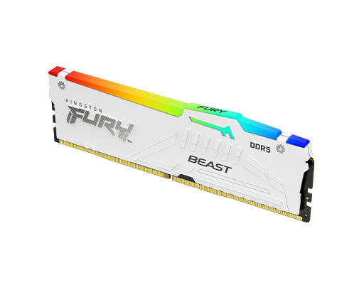Kingston KF560C36BWEAK2-64 64GB Fury Beast White RGB EXPO DDR5 SDRAM Memory Kit