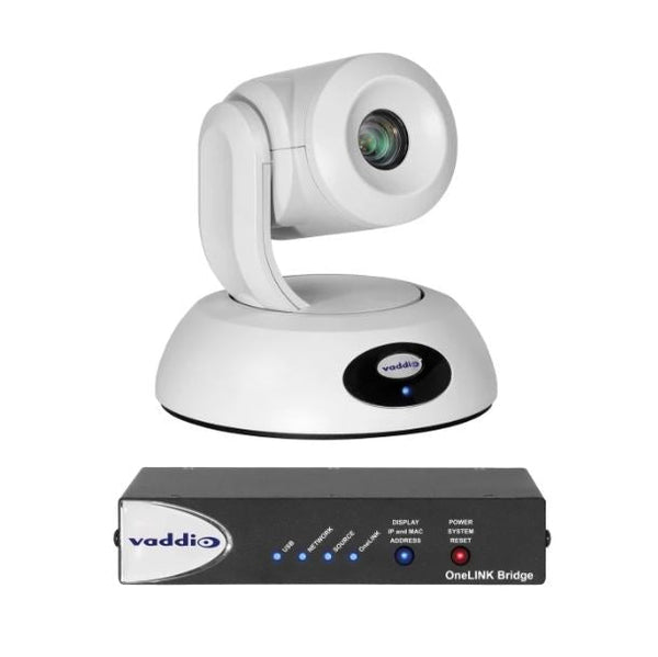 Vaddio 999-99630-200W RoboSHOT 30E OneLINK Bridge PTZ Camera System