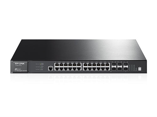 JetStream 28-Port Gigabit Stackable L3 Managed Switch, Stock# T3700G-28TQ