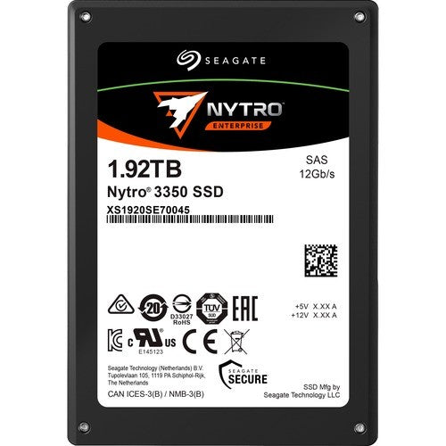 Seagate XS1920SE70045 Nytro 3000 1.92TB SAS 2.5-Inch Solid State Drive