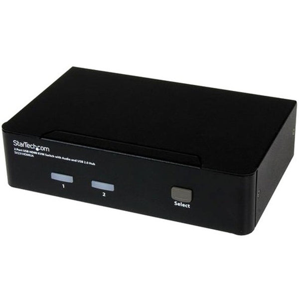 StarTech.com 2 Port USB HDMI KVM Switch w/ Audio & USB 2.0 Hub SV231HDMIUA