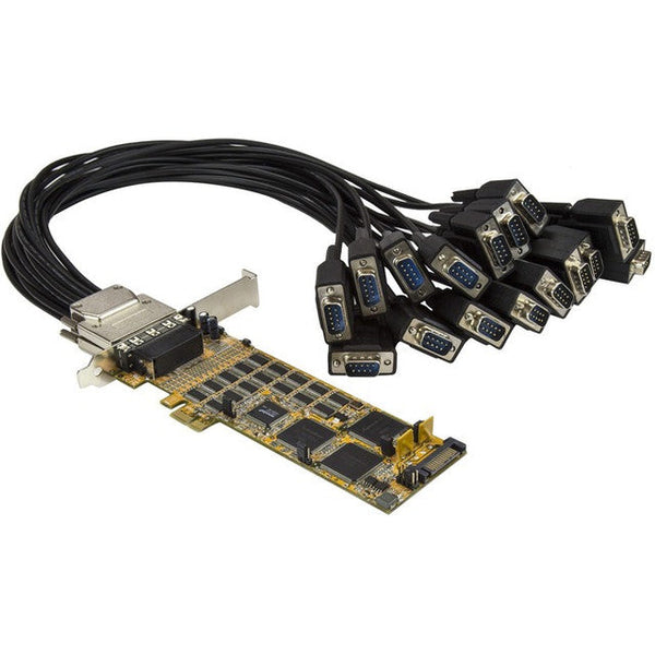 16 Port PCI Express Serial Card - Low-Profile - High-Speed PCIe Serial Card with 16 DB9 RS232 Ports PEX16S550LP