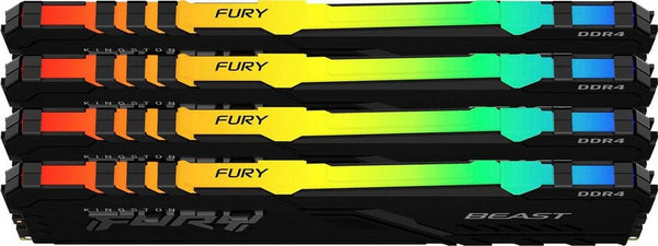 Kingston KF432C16BBAK4/64 64GB Fury Beast RGB DDR5 SDRAM Memory Kit