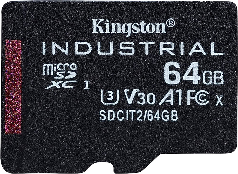 Kingston SDCIT2/64GBSP Industrial 64GB Micro SDXC Memory Card