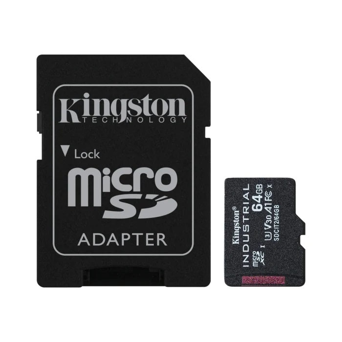 Kingston SDCIT2/64GB Industrial 64GB Micro SDXC Memory Card