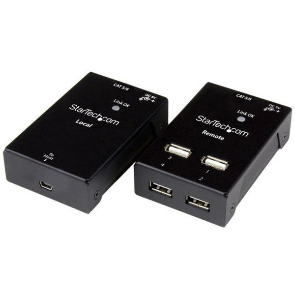 StarTech.com 4-Port USB 2.0-Over-Cat5-or-Cat6 Extender - up to 165ft (50m) USB2004EXTV