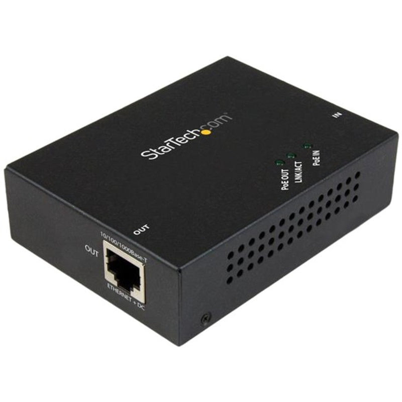 1 Port Gigabit PoE+ Extender - 802.3at and 802.3af - 100 m (330 ft) - Power over Ethernet Extender - PoE Repeater Network Extender POEEXT1GAT