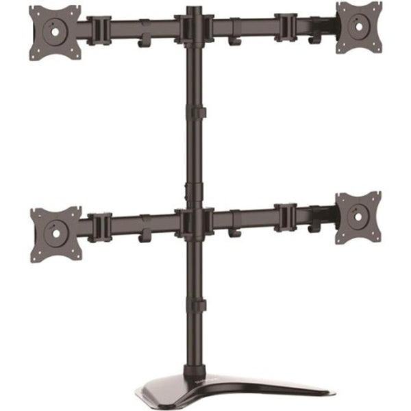 StarTech.com Quad Monitor Stand - Crossbar - Steel - Monitors up to 27\- Vesa Monitor - Computer Monitor Stand - Monitor Arm ARMBARQUAD"