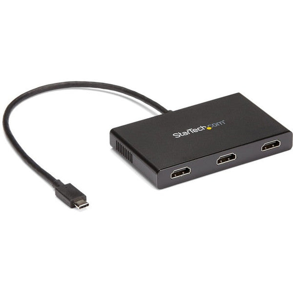 3-Port Multi Monitor Adapter - USB-C to HDMI Video Splitter - USB Type-C to HDMI MST Hub - Thunderbolt 3 Compatible - Windows MSTCDP123HD