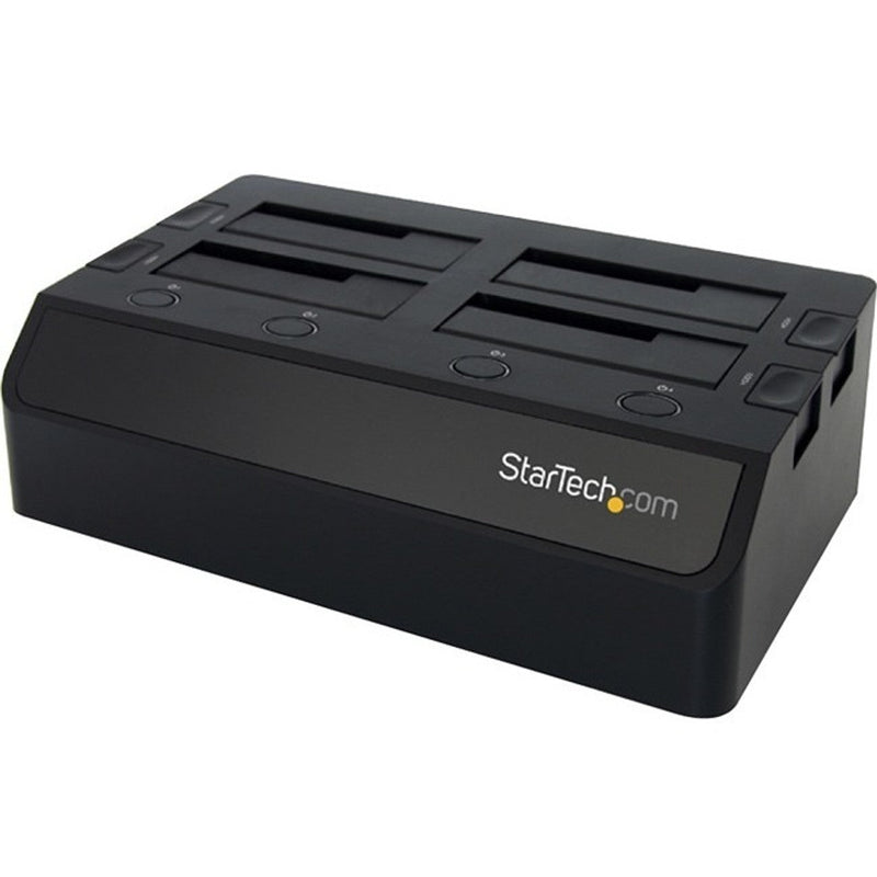 StarTech.com USB 3.0 to 4-Bay SATA 6Gbps Hard Drive Docking Station w/ UASP & Dual Fans - 2.5/3.5in SSD / HDD Dock SDOCK4U33