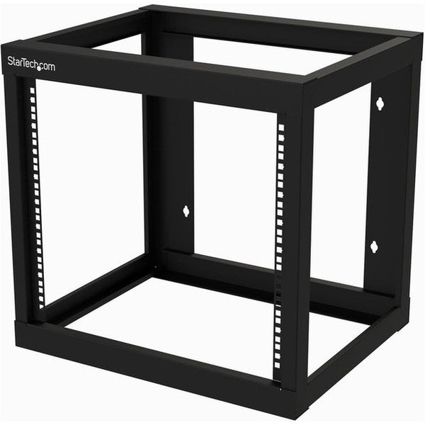 StarTech.com 9U 19\ Wall Mount Network Rack - 17\" Deep Open Frame for Server Room AV/Data/Patch Panel/IT/Computer Equipment w/Cage Nuts RK919WALLO"