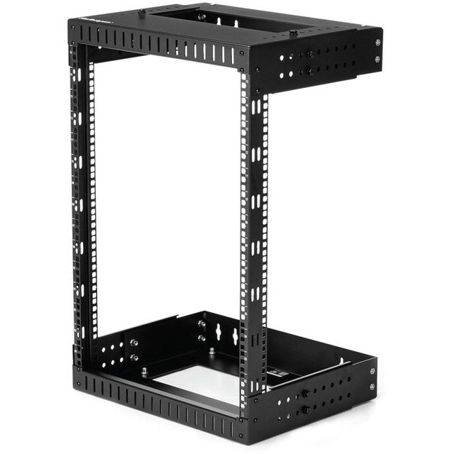 StarTech.com 15U 19\ Wall Mount Network Rack - Adjustable Depth 12-20\" Open Frame for Server Room /AV/Data/Computer Equipment w/Cage Nuts RK15WALLOA"