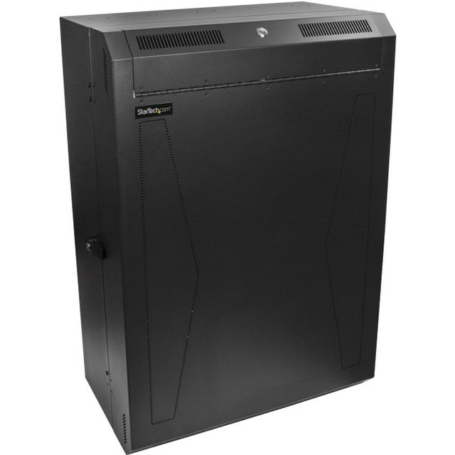 StarTech.com 8U 19\ Vertical Wall Mount Server Rack Cabinet Enclosure - Low Profile (15\") - 30\" Deep Locking w/2U for Network IT Equipment RK830WALVS"