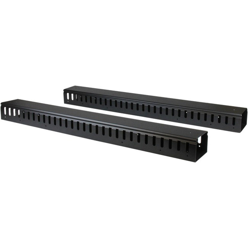 Vertical Cable Organizer with Finger Ducts - Vertical Cable Management Panel - Rack-Mount Cable Raceway - 0U - 6 ft. (CMVER40UF) CMVER40UF