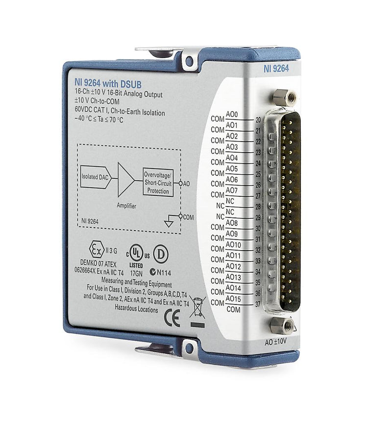National Instruments 780927-01 C-Series 16-Channels NI-9264 analog Output Module