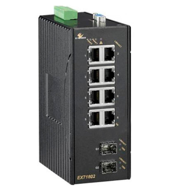 EtherWAN EX71802-0VB 10-Ports 100/10TX Gigabit SFP Managed Ethernet Switch