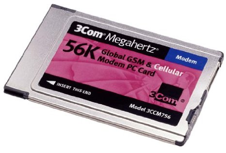 3COM 3CCM756 Megahertz 56K PCMCIA Modem PC Card