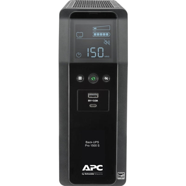 APC by Schneider Electric Back UPS PRO 1500VA Line Interactive Tower UPS BR1500MS2