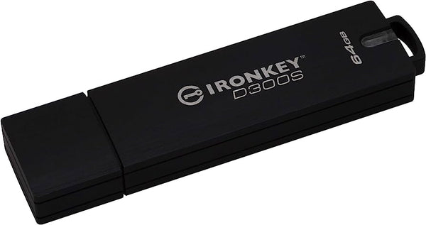 Kingston IKD300S/64GBCL IronKey 64GB D300S XTS USB3.1 Flash Drive