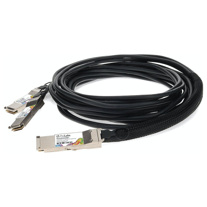 Mellanox MCP7H50-H01AR30 200GbE QSFP56 to 2xQSFP56 1.5m Copper Hybrid Cable