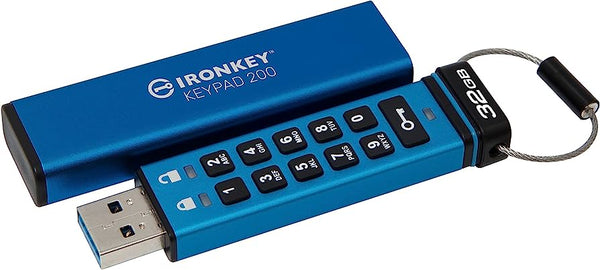 Kingston IKKP200/32GB IronKey 32GB Keypad 200 USB3.2 Flash Drive