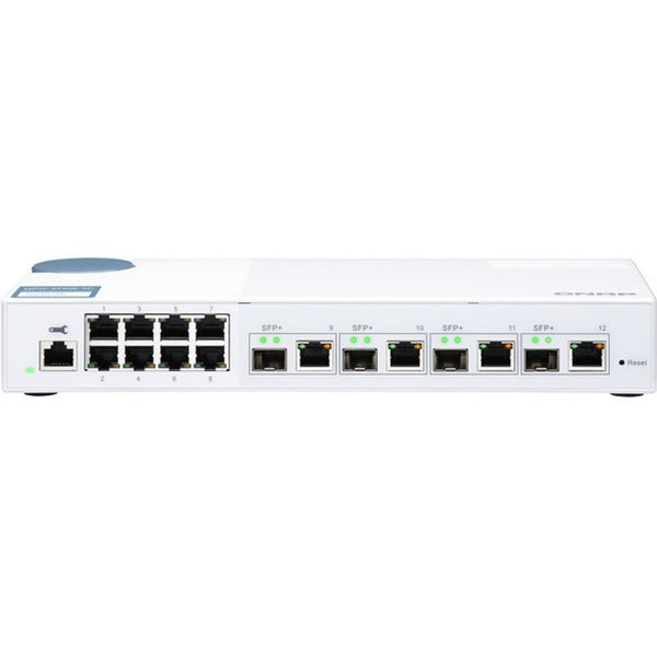 QNAP QSW-M408-4C 12-Port Gigabit Managed Switch with 10G SFP+ / RJ45 Combo Ports