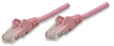 INTELLINET/Manhattan 453127 Network Cable, Cat5e, UTP 50 ft. (15.0 m), Pink (40 Packs), Stock