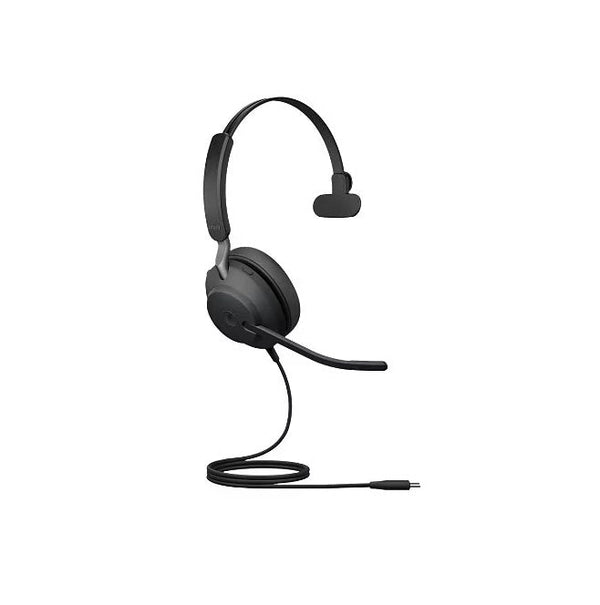 Jabra 24189-899-899 Evolve-2 40 SE MS Mono 1.6-Inch On-Ear Wired Headset