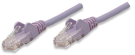 INTELLINET/Manhattan 453516 Network Cable, Cat5e, UTP 50 ft. (15.0 m), Purple (50 Packs), Stock