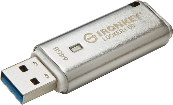 Kingston IKLP50/64GB IronKey 64GB Locker+ 50 USB3.2 Flash Drive
