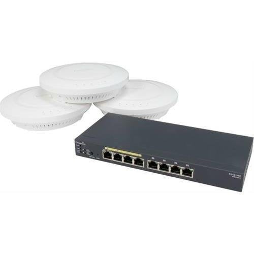 ENGENIUS N-EGS2108P Kit PoE Switch & Three EAP600 Access Point Bundle Kit, Stock# N-EGS2108P Kit