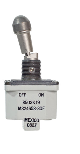 TOGGLE SWITCH/SPST (single pole single throw), OFF-NONE-ON, screw terminals.