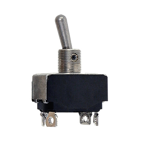 TOGGLE SWITCH/2PST, 20 amps at 115VAC/400Hz, ON-OFF-ON, MIL-S-83731 with lever seal, screw terminals