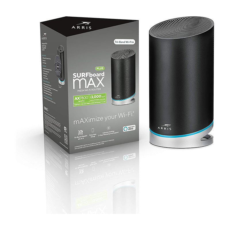 ARRIS - SURFboard mAX Pro Tri-Band Mesh Wi-Fi 6 Router (W30)- AX7800 (A Grade)