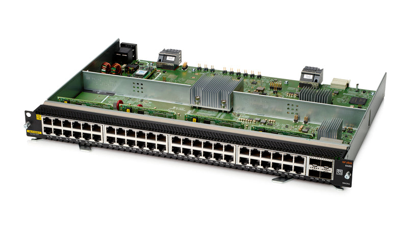 HPE Aruba 6400 48-port 1GbE Class 4 PoE and 4-port SFP56 Module