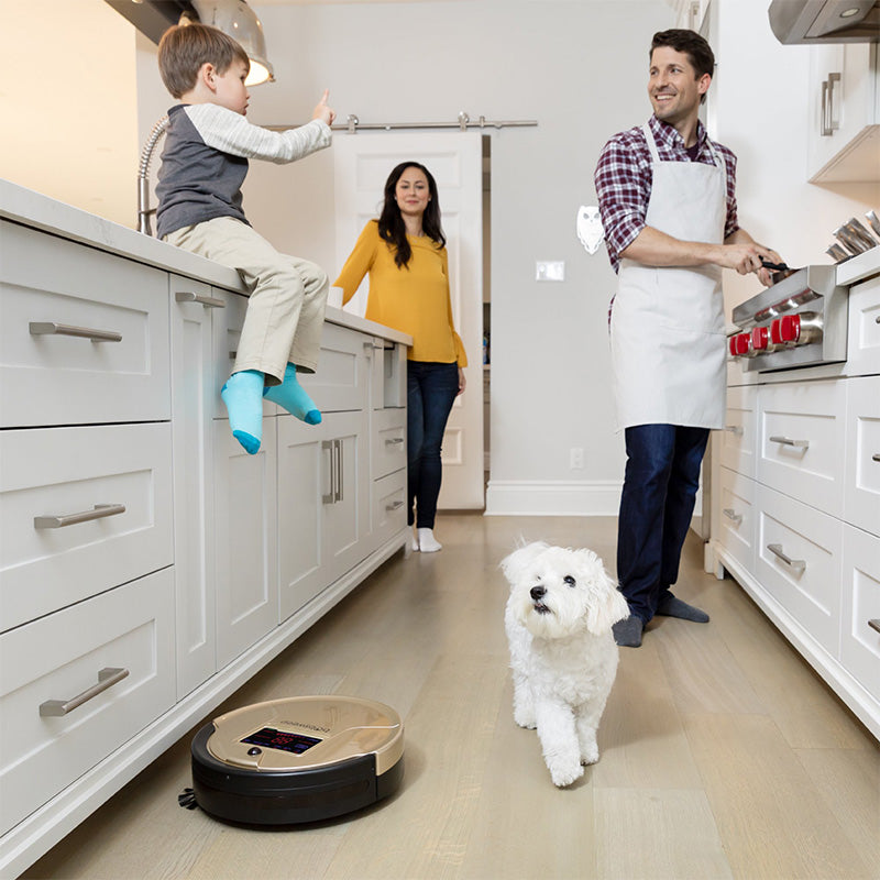 Bobsweep Robotic Vacuum Cleaner and Mop - Champagne