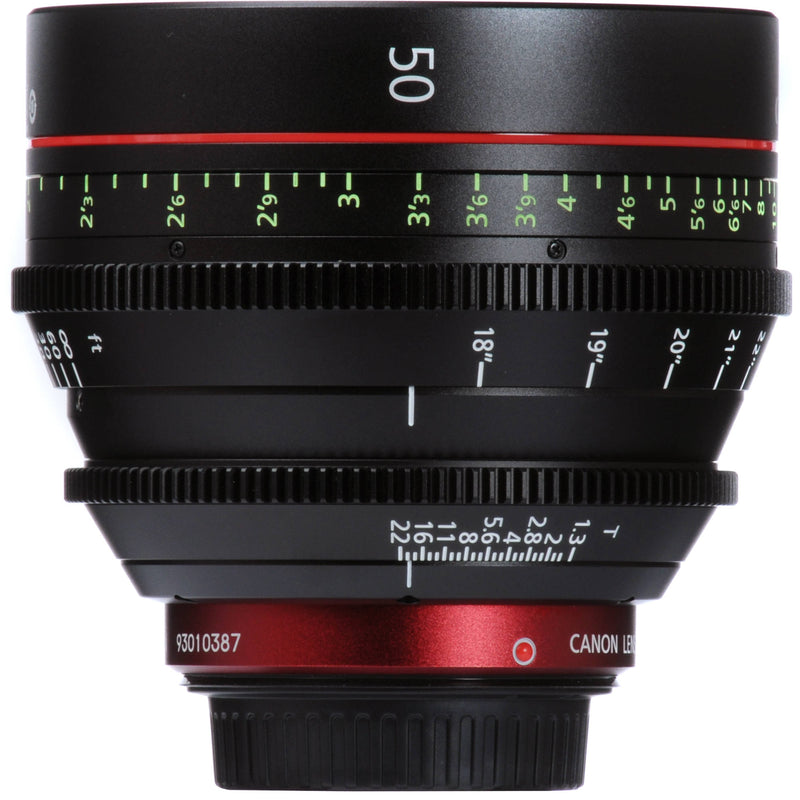 Canon CN-E 50mm T1.3 L F Cinema Prime Lens (EF Mount)